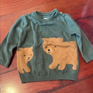 Baby H&M Green Bear Sweater